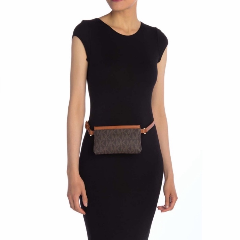 Michael Kors Signature Logo Belt Bag Size Medium